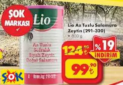 LİO AZ TUZLU SALAMURA ZEYTİN (291-320) 800 G